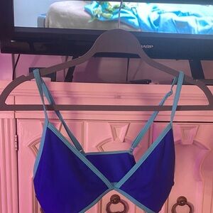 Women's Blue and Light Blue Bikini